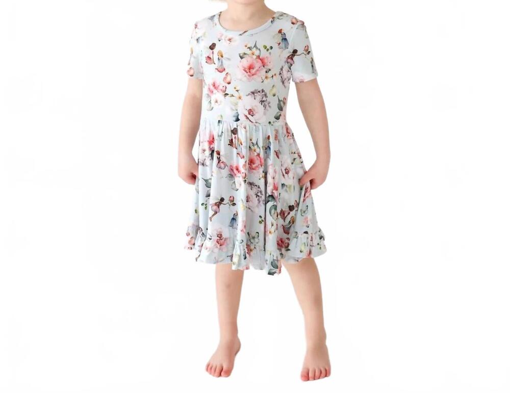 NEW POSH PEANUT girls ruffled twirl dress in melinda